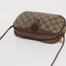 GUCCI GG Supreme Web Sherry Line Bag PVC Beige Gold 156 02 066 Auth BA10344-6