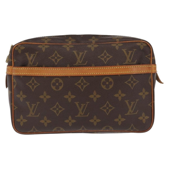 LOUIS VUITTON Monogram Compiegne 23 Clutch Bag M51847 LV Auth BA10346
