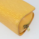 LOUIS VUITTON Epi Dauphine PM Pouch Yellow M48449 LV Auth BA10347-15