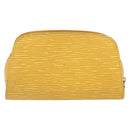 LOUIS VUITTON Epi Dauphine PM Pouch Yellow M48449 LV Auth BA10347-2