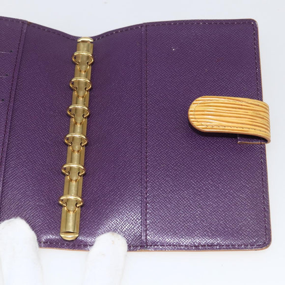 LOUIS VUITTON Epi Agenda PM Day Planner Cover Yellow R20059 LV Auth BA10348