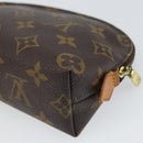 LOUIS VUITTON Monogram Pochette Cosmetic PM Cosmetic Pouch M47515 Auth BA10349-15