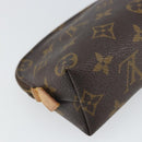 LOUIS VUITTON Monogram Pochette Cosmetic PM Cosmetic Pouch M47515 Auth BA10349-16
