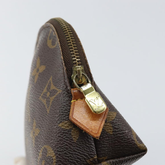 LOUIS VUITTON Monogram Pochette Cosmetic PM Cosmetic Pouch M47515 Auth BA10349