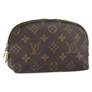 LOUIS VUITTON Monogram Pochette Cosmetic PM Cosmetic Pouch M47515 Auth BA10349-1