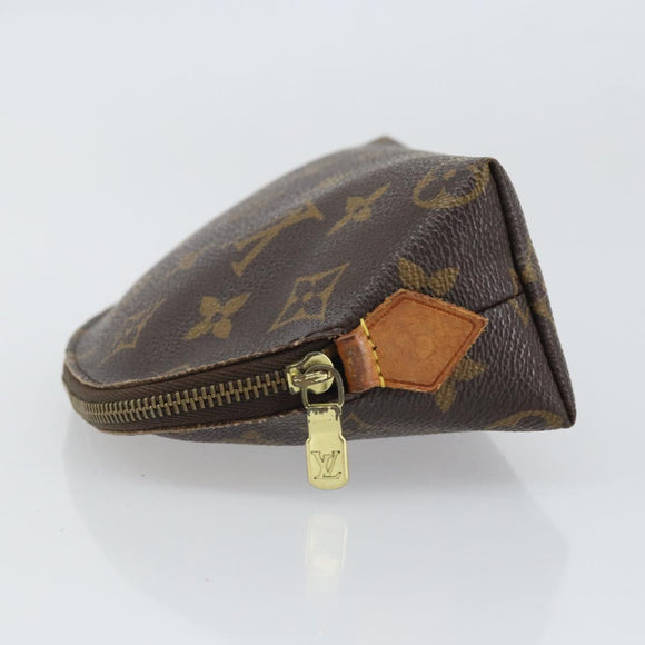 LOUIS VUITTON Monogram Pochette Cosmetic PM Cosmetic Pouch M47515 Auth BA10349