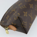 LOUIS VUITTON Monogram Pochette Cosmetic PM Cosmetic Pouch M47515 Auth BA10349-14