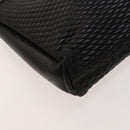 BALLY Quilted Shoulder Bag Leather Black Gold Auth BA1035-16