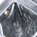 BALLY Quilted Shoulder Bag Leather Black Gold Auth BA1035-17