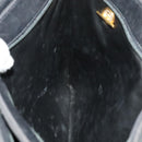 BALLY Quilted Shoulder Bag Leather Black Gold Auth BA1035-18