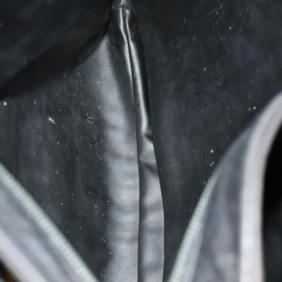 BALLY Quilted Shoulder Bag Leather Black Gold Auth BA1035