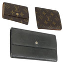 LOUIS VUITTON Monogram Wallet 3 Set LV Auth BA10350-1