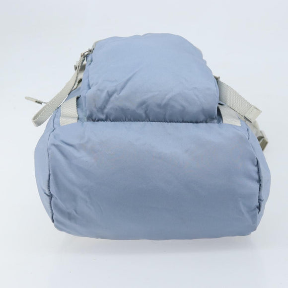 PRADA Backpack Nylon Light Blue Silver Auth BA10351