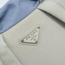 PRADA Backpack Nylon Light Blue Silver Auth BA10351-16