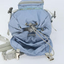 PRADA Backpack Nylon Light Blue Silver Auth BA10351-19