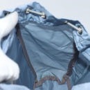 PRADA Backpack Nylon Light Blue Silver Auth BA10351-23