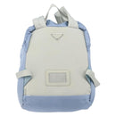 PRADA Backpack Nylon Light Blue Silver Auth BA10351-3