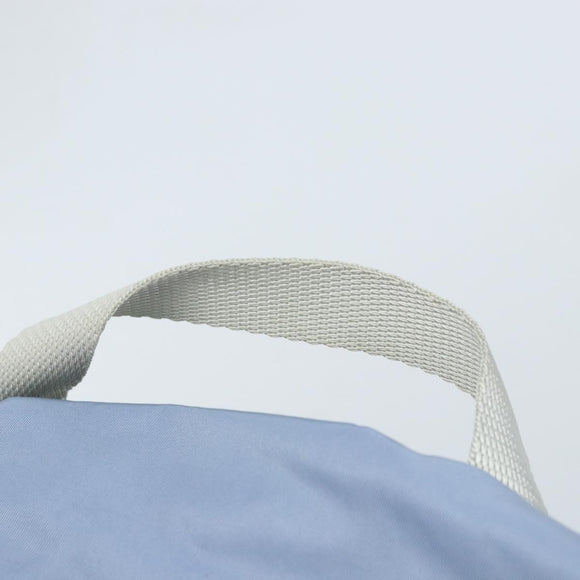 PRADA Backpack Nylon Light Blue Silver Auth BA10351