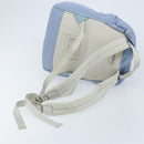 PRADA Backpack Nylon Light Blue Silver Auth BA10351-8