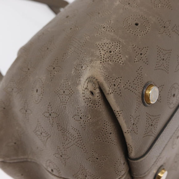 LOUIS VUITTON Mahina Shiels PM Handtas Leer Opaal M93084 LV Auth BA10353
