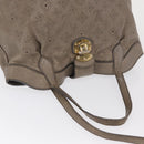 LOUIS VUITTON Mahina Shiels PM Handtas Leer Opaal M93084 LV Auth BA10353-7