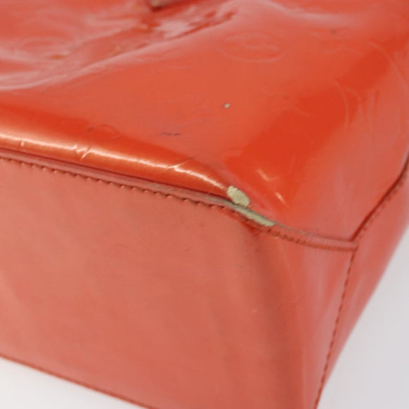 LOUIS VUITTON Monogram Vernis Wilshire PM Bag Orenge Sunset M93644 Auth BA10354