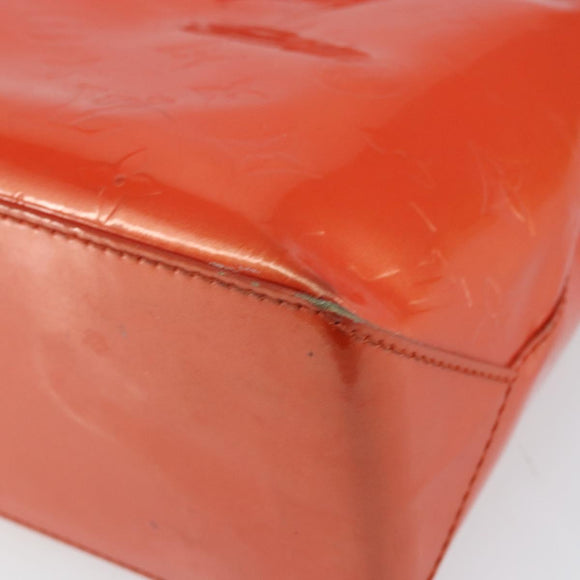 LOUIS VUITTON Monogram Vernis Wilshire PM Bag Orenge Sunset M93644 Auth BA10354
