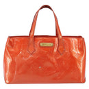 LOUIS VUITTON Monogram Vernis Wilshire PM Bag Orenge Sunset M93644 Auth BA10354-2