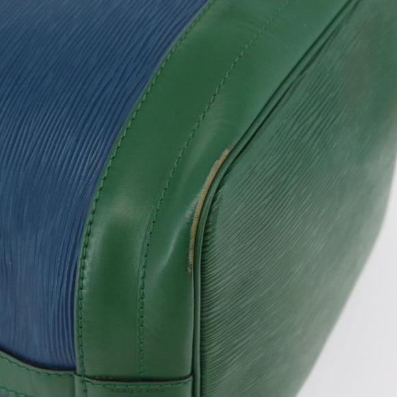 LOUIS VUITTON Epi Noe Shoulder Bag Bicolor Green Blue M44044 LV Auth BA10355