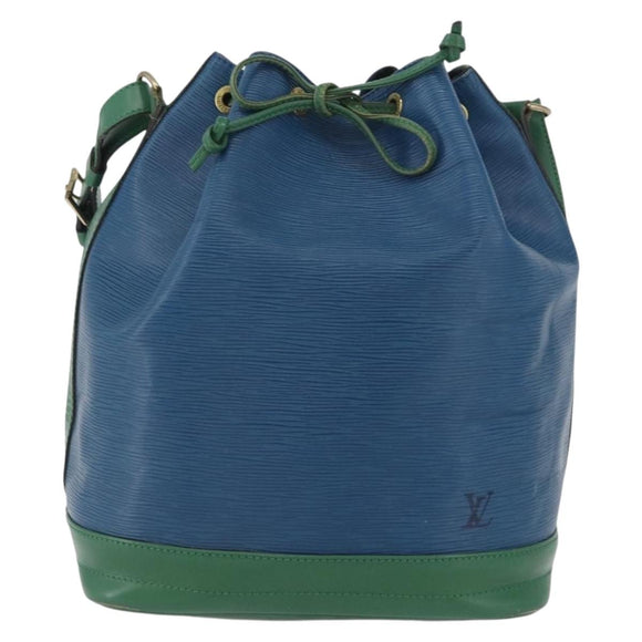 LOUIS VUITTON Epi Noe Shoulder Bag Bicolor Green Blue M44044 LV Auth BA10355