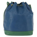 LOUIS VUITTON Epi Noe Shoulder Bag Bicolor Green Blue M44044 LV Auth BA10355-2