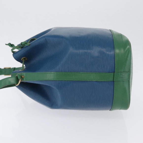 LOUIS VUITTON Epi Noe Shoulder Bag Bicolor Green Blue M44044 LV Auth BA10355