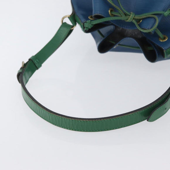 LOUIS VUITTON Epi Noe Shoulder Bag Bicolor Green Blue M44044 LV Auth BA10355