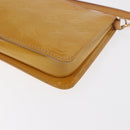 LOUIS VUITTON Vernis Lexington Accessory Pouch Beige M91010 LV Auth BA10359-17