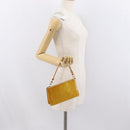 LOUIS VUITTON Vernis Lexington Accessory Pouch Beige M91010 LV Auth BA10359-21