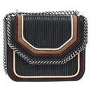 Stella MacCartney Hand Bag Leather 2way Black Silver Auth BA10361-13