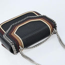 Stella MacCartney Hand Bag Leather 2way Black Silver Auth BA10361-6