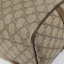 GUCCI GG Supreme Web Sherry Line Bag PVC Beige 002 115 6697 4023 Auth BA10364-12