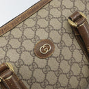 GUCCI GG Supreme Web Sherry Line Bag PVC Beige 002 115 6697 4023 Auth BA10364-14
