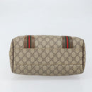 GUCCI GG Supreme Web Sherry Line Bag PVC Beige 002 115 6697 4023 Auth BA10364-9
