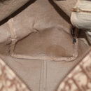 Christian Dior Trotter Canvas Boston Tasche Braun Gold Auth BA10366-18