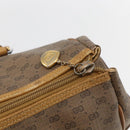 GUCCI Micro GG Supreme Hand Bag PVC Beige Gold 000 40 0207 Auth BA10367-10