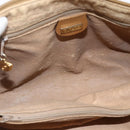 GUCCI Micro GG Supreme Hand Bag PVC Beige Gold 000 40 0207 Auth BA10367-11