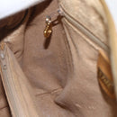 GUCCI Micro GG Supreme Hand Bag PVC Beige Gold 000 40 0207 Auth BA10367-20