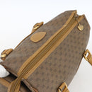 GUCCI Micro GG Supreme Hand Bag PVC Beige Gold 000 40 0207 Auth BA10367-6
