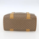 GUCCI Micro GG Supreme Hand Bag PVC Beige Gold 000 40 0207 Auth BA10367-5