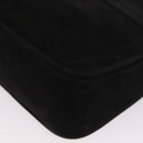Salvatore Ferragamo Vala Shoulder Bag Suede Black Gold Auth BA10372-11