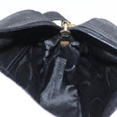 Salvatore Ferragamo Vala Shoulder Bag Suede Black Gold Auth BA10372-18