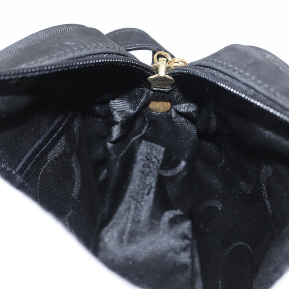Salvatore Ferragamo Vala Shoulder Bag Suede Black Gold Auth BA10372
