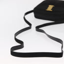 Salvatore Ferragamo Vala Shoulder Bag Suede Black Gold Auth BA10372-7
